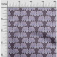 thumbnail image 2 of oneOone Silk Tabby Medium Purple Fabric Elephant Fabric For Sewing Printed Craft Fabric By The Yard 42 Inch Wide, 2 of 5