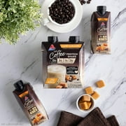 Atkins Protein Shake, Iced Coffee Café Caramel, Keto Friendly, 15g Protein, Caffeinated, 4 Count