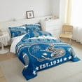 thumbnail image 3 of Manfei Rugby Theme Full Size Comforter Sets,Football City Bedding Comforter Set,Detroit Bedding Sets,Super Cozy Room Decor Reversible,3-Piece, 3 of 8