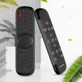 thumbnail image 2 of HEVIRGO Wechip W2 Pro Wireless Keyboard 2.4G 3-in-1 Function ABS Air Mouse Touchpad Keyboard for Smart TV, 2 of 10