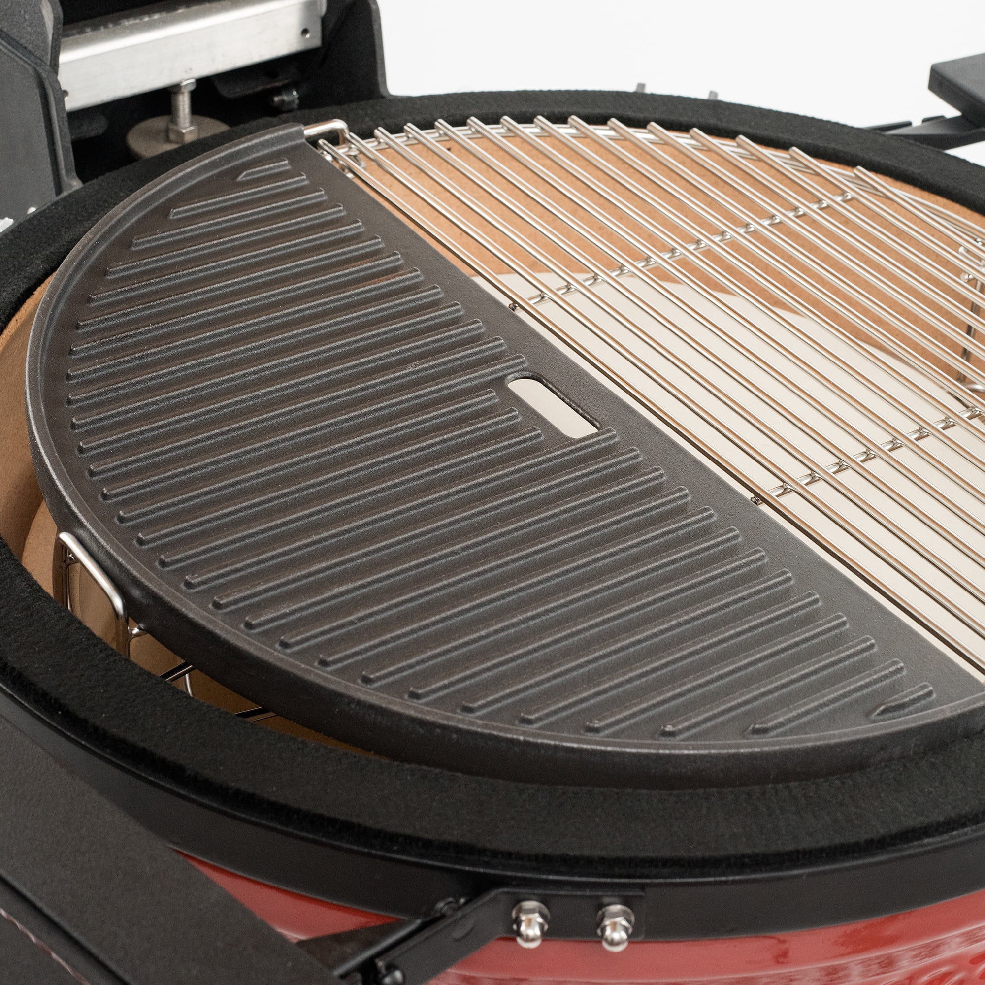 Half Moon Cast Iron Reversible Grill Griddle for 24 in. Big Joe™, Model BJ-HCIGRIDDLE