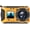 Yellow, variant on SEREE 4K 64MP 33FT UHD Underwater Camera for Snorkeling Dual-Screen Compact Waterproof Dustproof Floatable Autofocus Camera with 32GB Card Blue