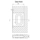 thumbnail image 5 of Cerradura de puerta invisible dormitorio silenciosa cerradura plana interior sin manija antibloqueo, 5 of 11