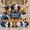Navy Blue White Gold, variant on Purple White Gold Balloon Garland Arch Kit with backdrop Stars Graduation Cap crown GRAD Letters Mylar Balloons for 2026 graduate Prom Decorations