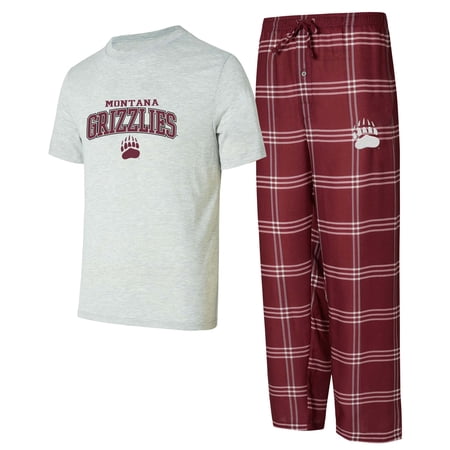 Men's Concepts Sport Montana Grizzlies Top & Pants Sleep Set