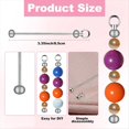 thumbnail image 2 of 55pcs Blank Beaded Keychain Strips DIY Keychain Accessories for Pendants DIY Crafts Jewelry Making Gifts,1 set x beadable keychains,Silver, 2 of 7