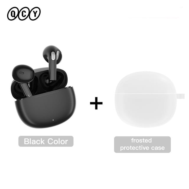 QCY T20 TWS Auriculares inalámbricos Bluetooth 5.3 Auriculares 68ms Baja latencia 13mm Controlador HIFI Auriculares 4 Mics + ENC Auriculares de llamada HD Tan Jianjun unisex