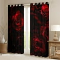 thumbnail image 2 of Castle Fairy Boys Girls Floral Red Rose Black Out Curtains,Romantic Valentine's Day Curtains Pack of 2 (42x63 Each),Exotic Style Bedroom Curtains,Luxury Bedroom Decor, 2 of 6