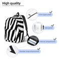 thumbnail image 3 of Rocae Zebra for Canvas College Laptop Backpack for Men Women-Medium, 3 of 5