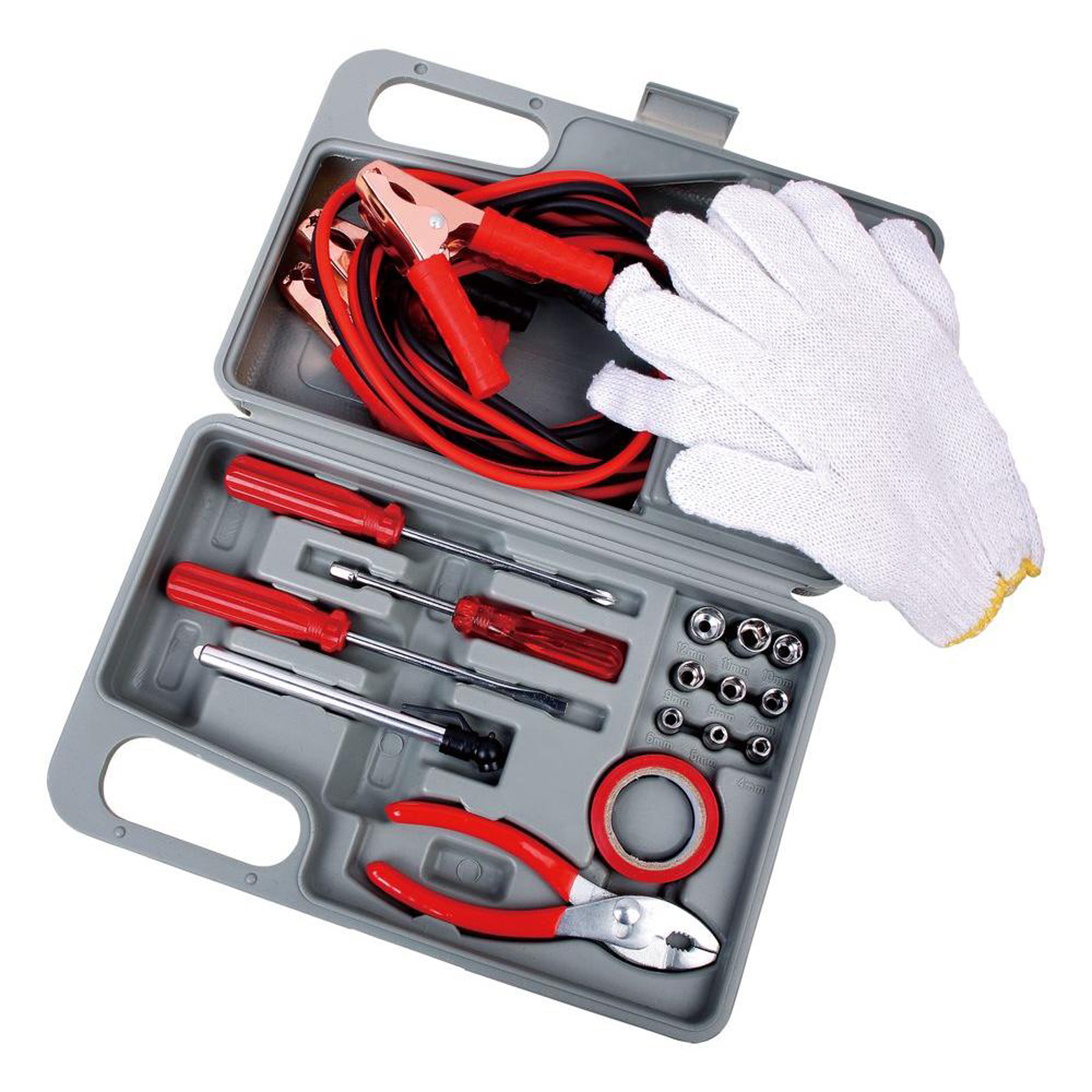 Eternal Roadside Emergency Kit Automotive Pack Roadside Assistance & Jumper Cables, 31 Piece
