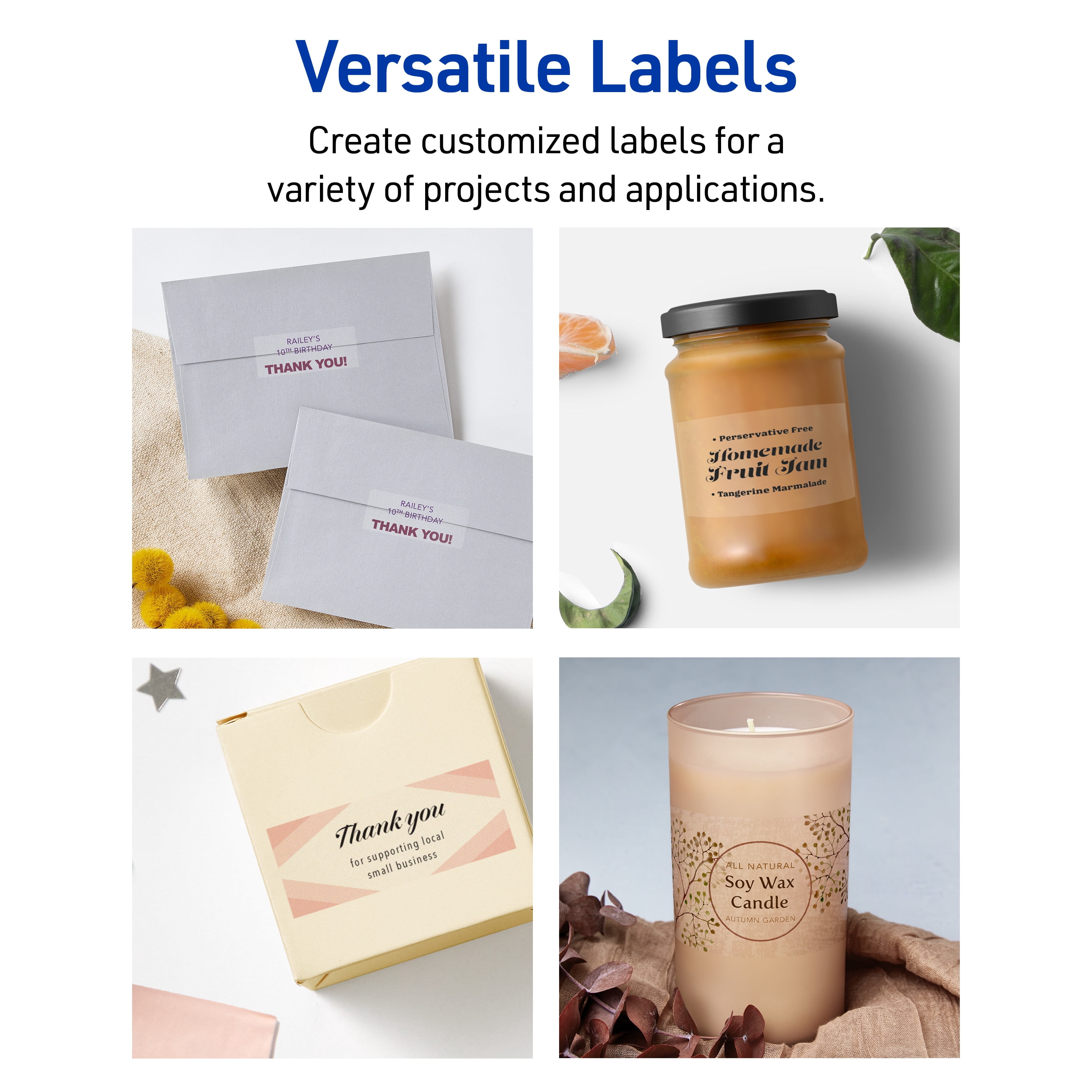 Avery Shipping Labels, 2" x 4", Matte Clear, 250 Labels (8663)