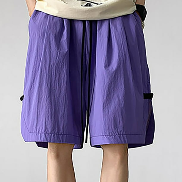Puntoco Pantalones Cortos Cargo Ligeros Y Transpirables Para La Playa Al Aire Libre, Informales, Diarios, Para Hombre, Negro Xxxxl