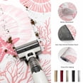 thumbnail image 5 of Coastal Pink Washable Rug 4x6 Area Rug for Living Room Bedroom Non Slip Indoor Floor Rectangle Carpet Soft Low Pile Large Ocean Coral Starfish Shell Modern Sea Entryway Rugs for Dining Room Office, 5 of 9