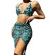 thumbnail image 1 of Gibobby Trajes de Baño para Mujer Traje de baño de bikini de dos piezas sexy push up con vestido multicolor estampado para mujer(Morado,CH), 1 of 4