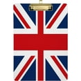thumbnail image 1 of FMSHPON England British Flag London Clipboard Hardboard Wood Nursing Clip Board and Pull for Standard A4 Letter 13x9 inches, 1 of 8