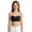 Black, variant on Girls Strapless Bra Bandeau Bras 10-12 12-14 14-16 16-18 with Clear Straps Seamless Wireless Non- Kids Tube Top White
