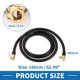 thumbnail image 5 of 1pc 62.99inch 8mm ID Tubo de extensión para inflador de neumáticos de goma negra para automóvil, motocicleta, bicicleta, 5 of 6