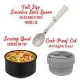 thumbnail image 3 of Brentwood Geojug Vacuum-Insulated Stainless Steel Food Jar with Bowl and Folding Spoon, Black (25 Oz.), FTS-750BK, 3 of 5