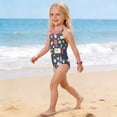 thumbnail image 4 of CCRFTGI Girls Swimsuit 10-12 Summer One Piece Beach Swimwear Cute Books Pens Bikini Sets Swimming Girls Fashion Bathing Suits for Kids Black 7-8 Years, 4 of 8