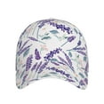 thumbnail image 3 of Wukai Lavender Flowers Baseball Cap: Comfortable, Stylish, and Adjustable Hat for Sports, Daily Wear, and Outdoor Activities-One Size, 3 of 7