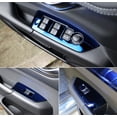 thumbnail image 4 of Suitable for Mazda CX-5 CX5 17-2021 Blue Titanium Alloy Window Lift Panel Switch Cover Decoration 4X-, 4 of 4