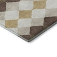 thumbnail image 6 of HomeRoots 679044 5 x 8 ft. Brown, Beige & Gold Geometric Transitional Washable Machine Made Rectangle Area Rug with UV Protection, 6 of 7