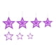 thumbnail image 1 of Yuarrent 7 piezas de decoraciones de estrellas colgantes de estrellas colgantes huecos adornos decorativos para festival de actividades, plata Kits de decoración para fiestas Violeta, 1 of 6