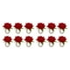 thumbnail image 4 of Bewildely 6 piezas de lino flor artificial servilletero extraíble reutilizable hecho a mano colorido titular ceremonia Navidad decoración rojo Rojo 2Conjunto, 4 of 6