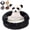 Panda, variant on Teddy Bear Dog Bed with Arms,Teddy Bear Bed for Dogs, Cozy Fluffy Washable Cuddler Bed with Anti-Slip Bottom, Puppy Bed for Indoor Cats & Small Dogs