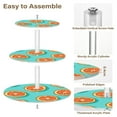 thumbnail image 4 of Wobogo Halved Orange Pattern 3 Tier Acrylic Cake Stand with Clear Round Hold for Wedding Holiday Birthday Baby Shower Tea Party, 4 of 8