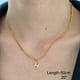 thumbnail image 1 of Collares con inicial de A-Z y letras pequeñas para mujer, gargantilla de cadena con letras pequeñas y brillantes, joyería de Collar en capas de acero inoxidable de Color dorado, 1 of 4