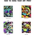 thumbnail image 6 of Rock Graffiti Street Canvas Prints Art Decorative Wall Art Pictures Rock Band Decor 6 Piece Unframed Abstract Artwork Home Preppy Room Decor for Office Bedroom Living Room, 6 of 7