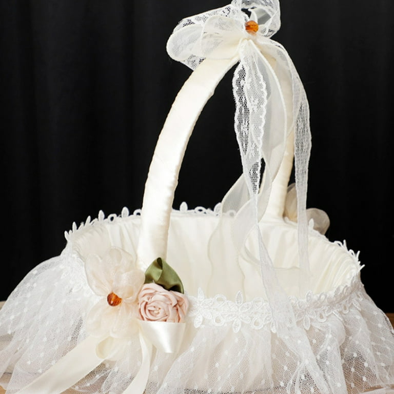 Birch flower girl basket 2025