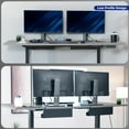 thumbnail image 4 of VIVO Black Dual Under Desk 17" Cable Management Trays, Wire Organizers (2 Pack), 4 of 9