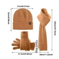 thumbnail image 2 of SUXIAN Winter Scarf Set for Women and Men Hat Scarf Touchscreen Gloves Thick Knit Warm RD2 One Size, 2 of 3