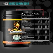 Gorilla Mode Pre-Workout, White Gummy Bear, 808 g
