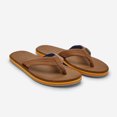 thumbnail image 3 of Hari Mari Men's Dunes Memory Foam Arch Support Flip Flops Tobacco - 1061-108, 3 of 5