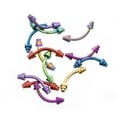 thumbnail image 2 of Eyebrow or Cartilage Jewelry Pack of 14 Included 7 Anodized Colors 16g, 2 of 5