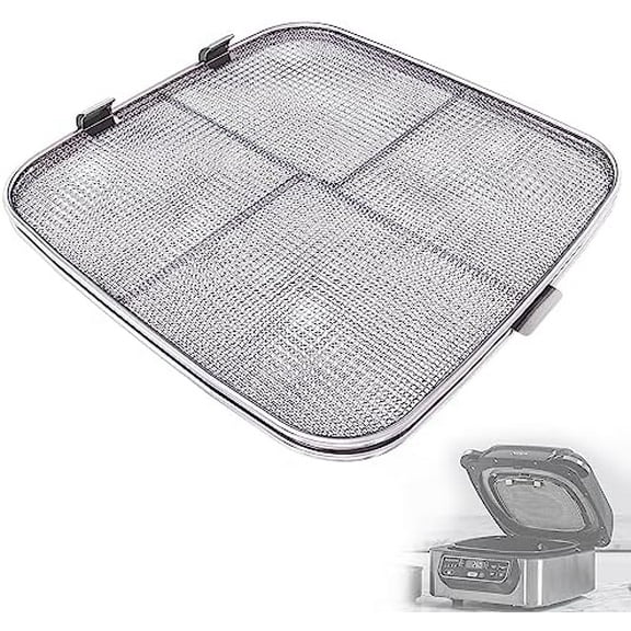 Stainless Steel Splatter Shield for Ninja Foodi AG301, Air Fryer Accessories for Ninja Foodi 5-in-1 Indoor Grill, Replacement Parts for Ninja Foodi AG300, AG300C,AG301C, AG302, AG400