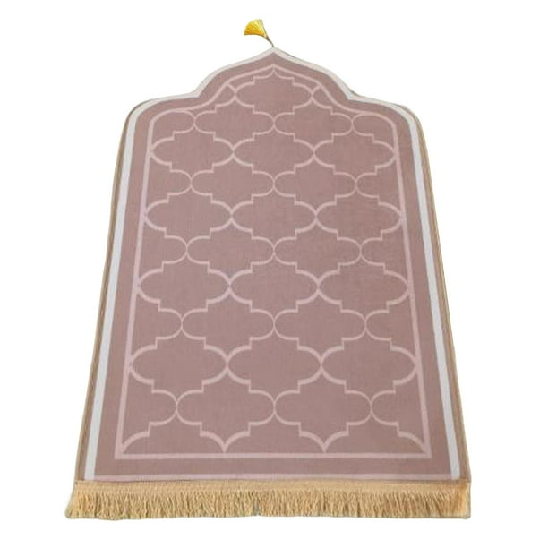 Alfombra de oración elegante, alfombra de oración, alfombra de adoración, alfombra de piso con borlas Rosa