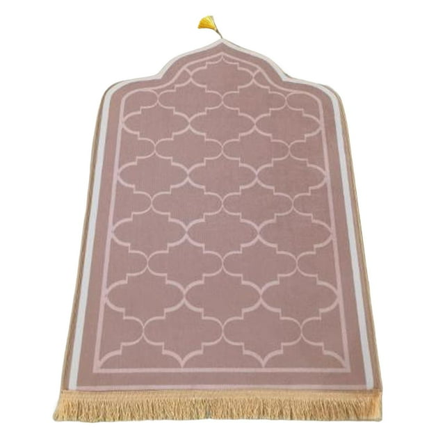 Elegant Prayer Rug Non Slip Worship Carpet Prayer Mat Area Rug Doormat Floor Mat Pink