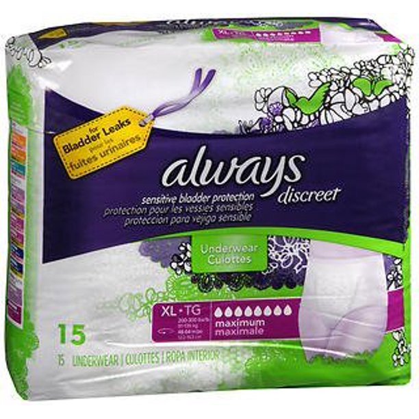 Always Discreet Incontinence Underwear Maximum Absorbency, Extra Large