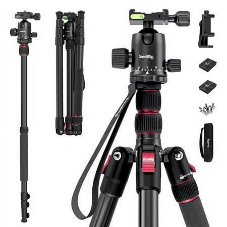 UPC: 6941590009742 | CT-20 4-Section Aluminum Tripod/Monopod with Ball Head Black