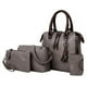 thumbnail image 2 of Set de Bolsos Mujer Baoblaze PU Gris 4 Piezas, 2 of 8