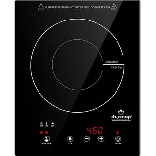 Duxtop Pro 1800W Induction Cooktop 2 Burner, Built-In Induction Burners, Double Induction and Infrared Cooktop, Electric Hot Plate for Cooking