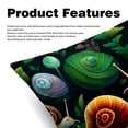 thumbnail image 2 of Snail Covers with Unique Patterns, Set of 2 Decorative Throw Pillow Inserts for Sofa Bed Couch, 16x16/18x18/20x20 Inches, Ideal for Home Decor and Gifting, 2 of 6