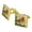 Gold, variant on Christmas Holiday Cardinal Bird Square Cufflink Set - Silver or Gold