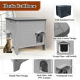 thumbnail image 4 of 100% Insulated Outdoor Cat House with Insulated Liner for Winter, Waterproof Feral Cat House for Outdoor Cats, Plastic Cat House for Outdoor Use with Escape Door, Clean Easily, 4 of 8