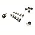 thumbnail image 4 of 10pcs Cable Clamp Stainless Steel Rubber Exquisite Workmanship Metal Pipe Clamp Rubber Cushioned Insulated Clamp for Car Automobile Vehicle, 4 of 8
