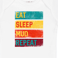 thumbnail image 4 of Inktastic Motocross BMX off Road Eat Sleep Mud Repeat Boys or Girls Baby Bodysuit, 4 of 5